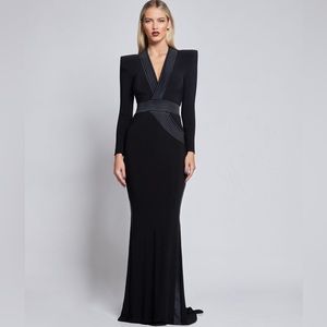 Zhivago | Dresses | Zhivago Battle Lines The Heiress Vneck Gown Long Dress  | Poshmark